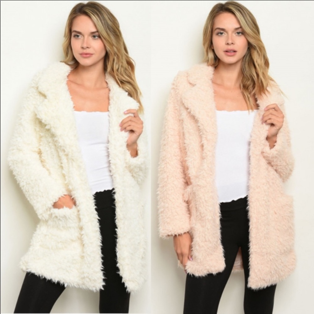 Cozy Teddy Bear Coat with pockets - Picture 2 of 13